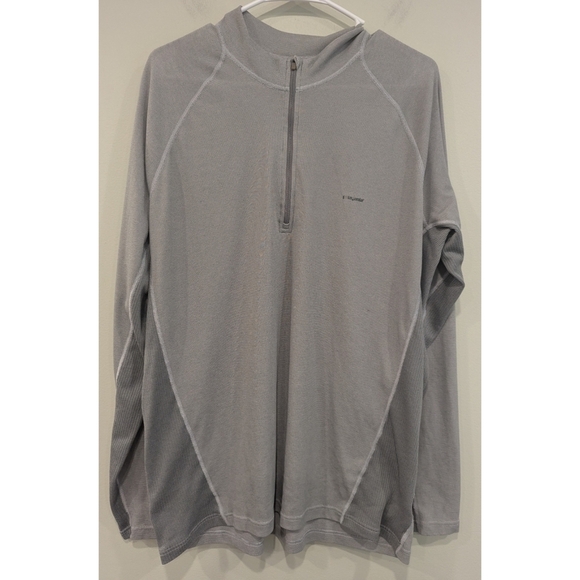 Patagonia Quarter Zip Grey Performance Baselayer Capilene Pullover Size XL - Picture 1 of 7